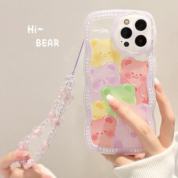 Hi Bear With Bead Charm Case