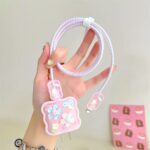 3D Flower Wave Charger Case