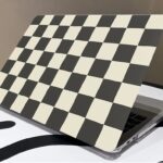 Black And White Check  MacBook Case