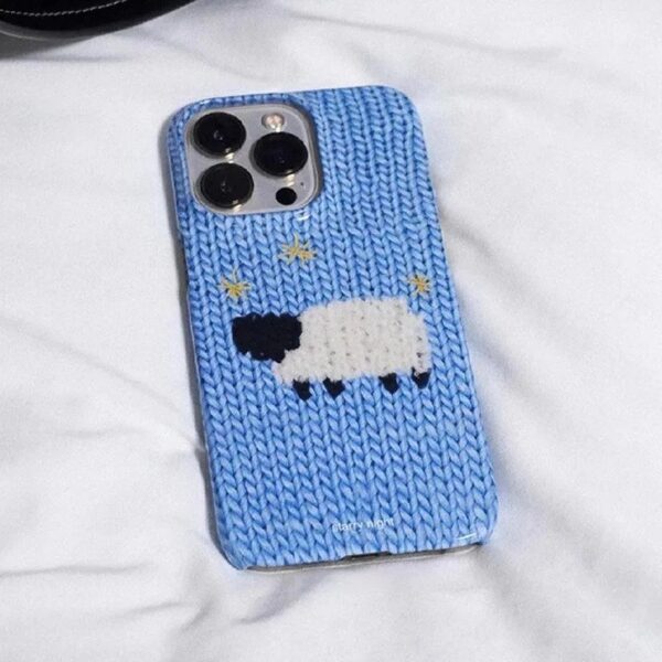 Sheep Knit Print Case