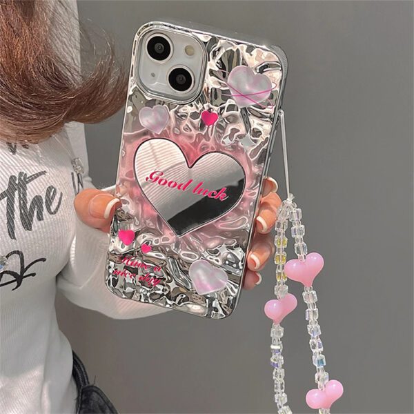 Gradient Mirror Heart Case