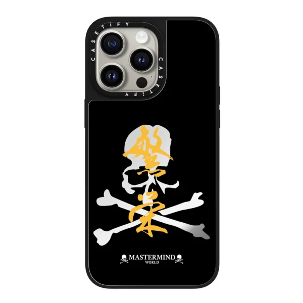 Silver Mirror Skull Case