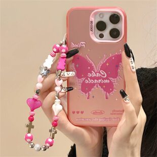 Shockproof Butterfly With Charm Case