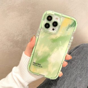 Luminous Green Abstract Case