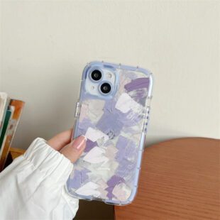 Luminous Purple Brush Strokes Case
