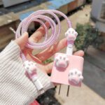 3D Cat Paw Charger Case