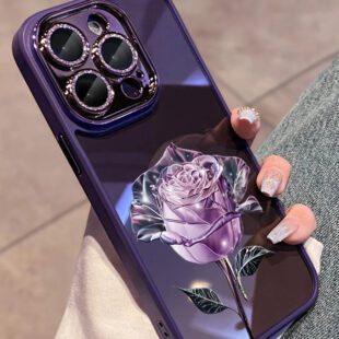 Purple Flower Camera Protector Case