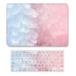 Pink And Blue Feather Abstract MacBook Case