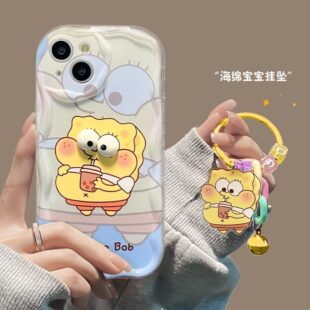 Spongebob 3D Eyes With Keychain Case