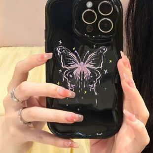 Pink Butterfly Wave Case