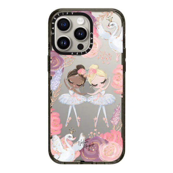 Swan Lake Ballet Roses and Ballerinas Case