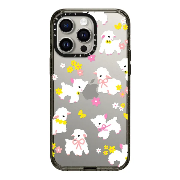 cute baby lambs with butterflies Case