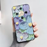 3D Effect Floral Purple Case