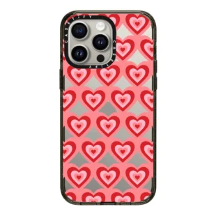 retro vintage hearts pink love pattern