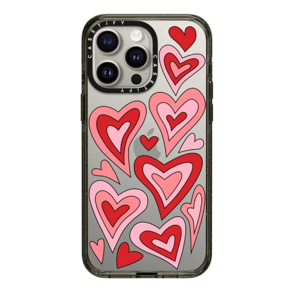 Red Echo Hearts Case