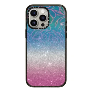 Floral Glitter Case