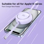 Retractable Type C to USB C Fast Charge Data Cable