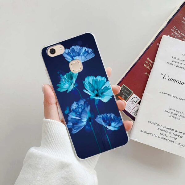 Blue Glowy Flower Case