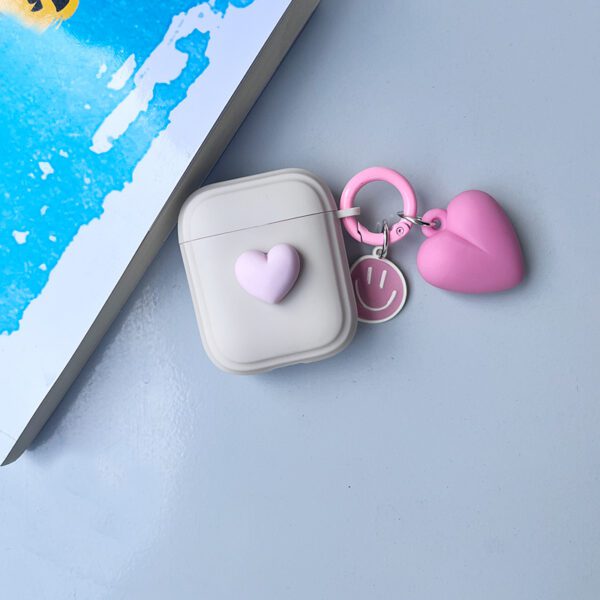 3D Heart Charm AirPods Case