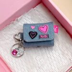 Jeans Pocket HEART Embroidered Char AirPods Case