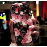 Black Night Floral Embossed Case