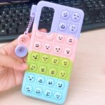 Emoji Pop It Stress Reliver With Emoji Key Chain Case