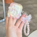 Crystal Butterfly Wrist Charm AirPods Case
