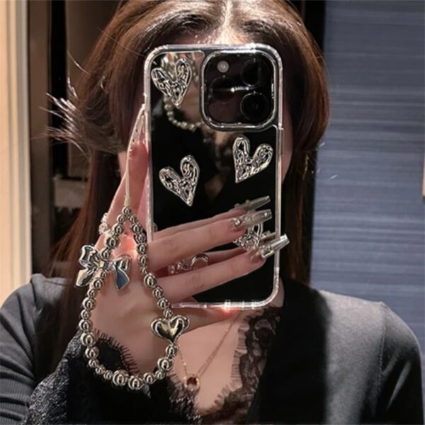 Heart Mirror Charm Case