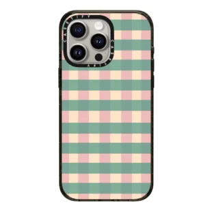 Pink and Teal Plaid Case