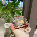 Silver Tin Daisy AirPods Case