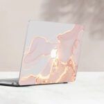 Pink Abstract Marble Macbook Case