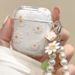 Daisy Flower Transparent AirPods Case