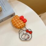 3D Waffle Hello Kitty AirPods Case