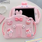 Pink Bunny Bow iPad Case