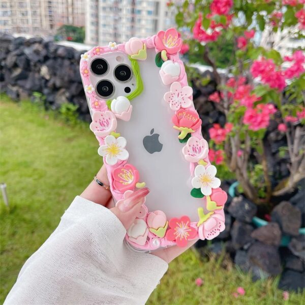 3D Floral Border Case