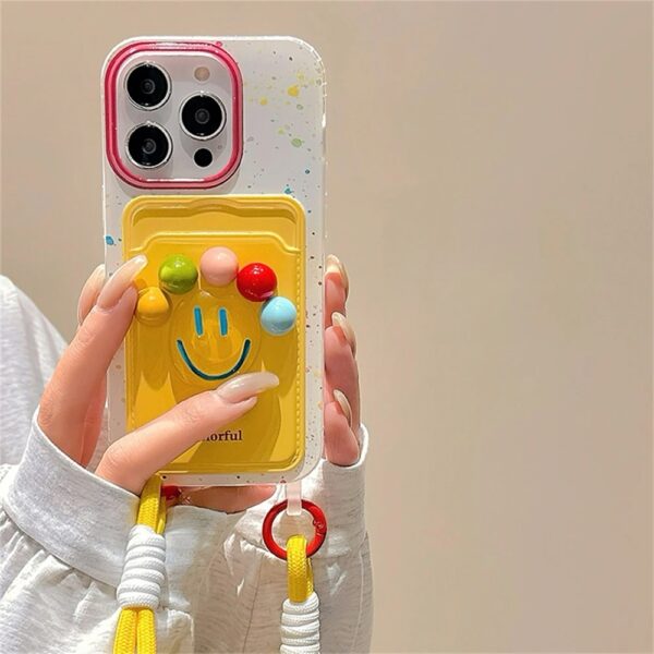 Smiley Wallet Holder Case