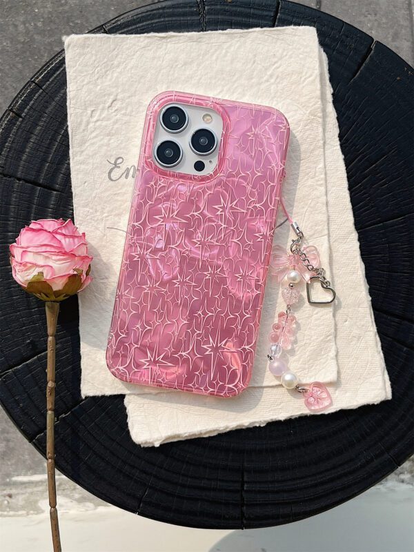 Pink Heart Pendant Case