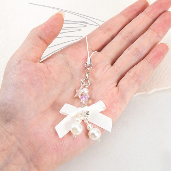 White Bow Charm