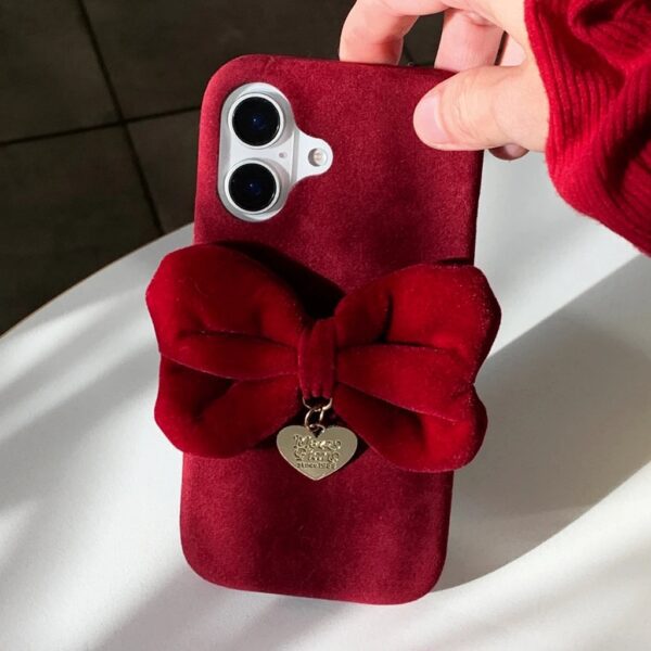 Red Bow With Charm Case