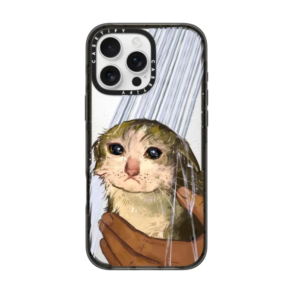 Sad Eyes Shower Cat Case