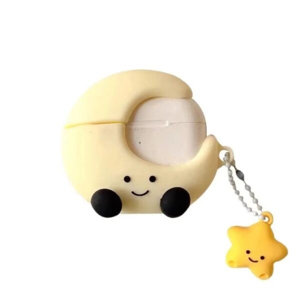 Moon With Star Charm AirPods Case