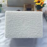 White Plush MacBook Case
