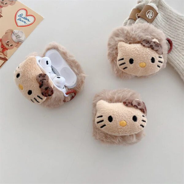 3D Plush Hello Kitty AirPods Case - Image 2