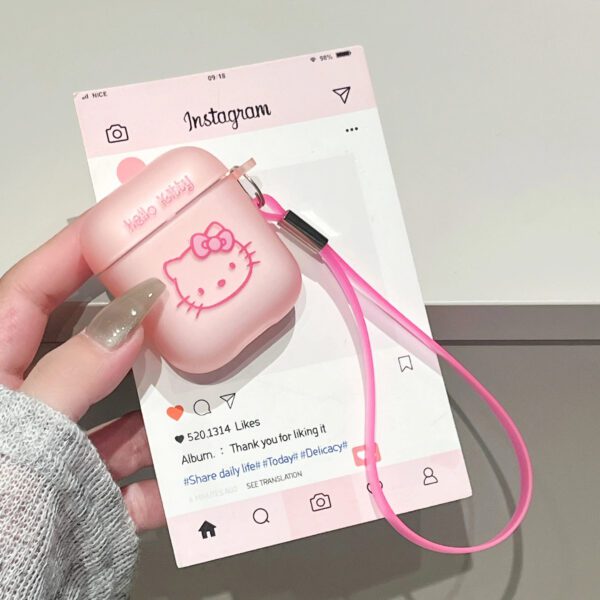 Pink Hello Kitty AirPods Case - Image 2