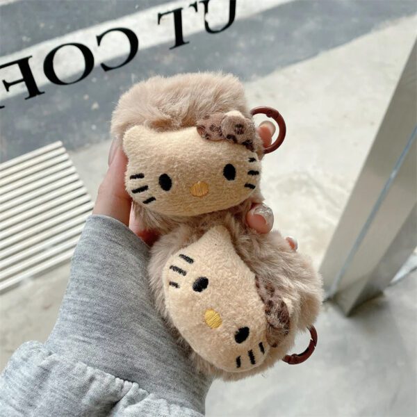 3D Plush Hello Kitty AirPods Case - Image 4