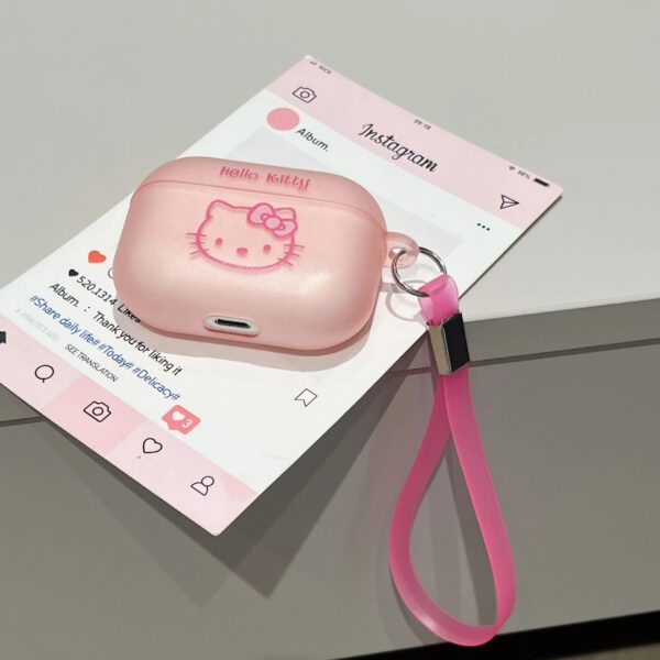 Pink Hello Kitty AirPods Case - Image 4