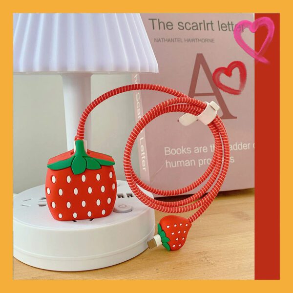 3d Strawberry Cable Protector