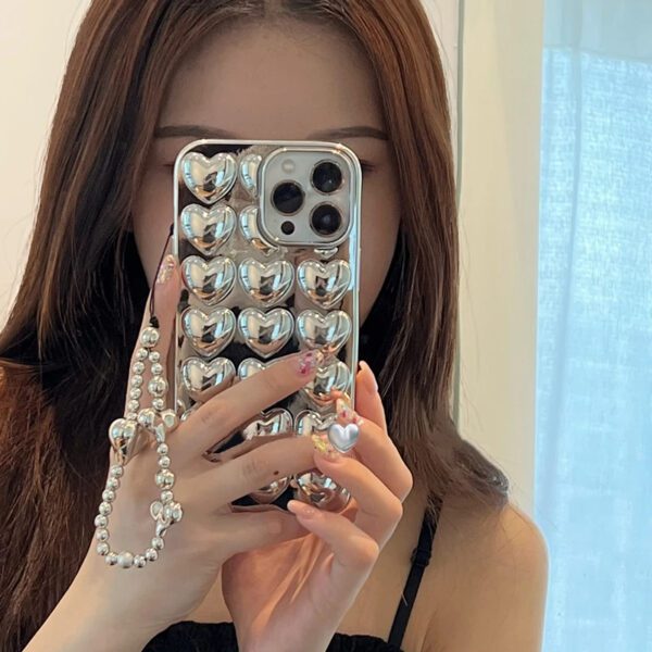 Silver Plated Mini Hearts Case - Image 6