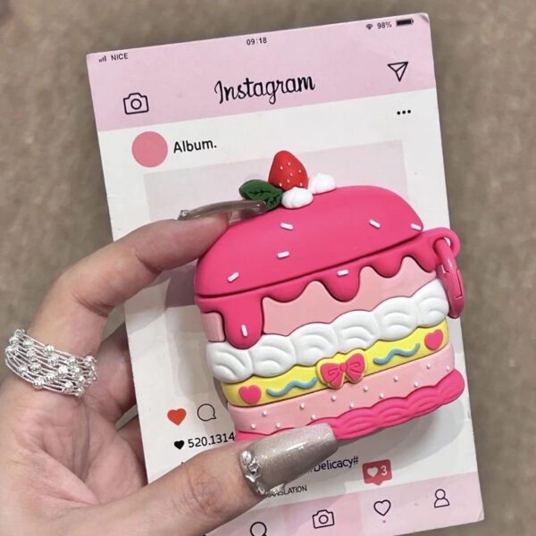 3D Birthday Cake AirPods Case - Image 2
