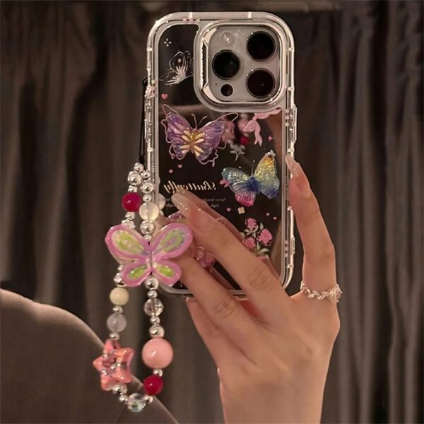 Butterfly Floral Mirror Case - Image 5